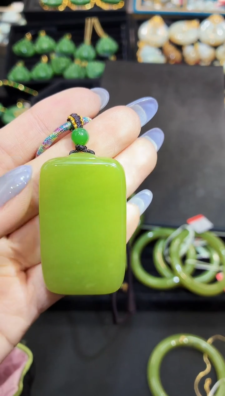 颈饰未镶嵌和田玉50MM多样性发一