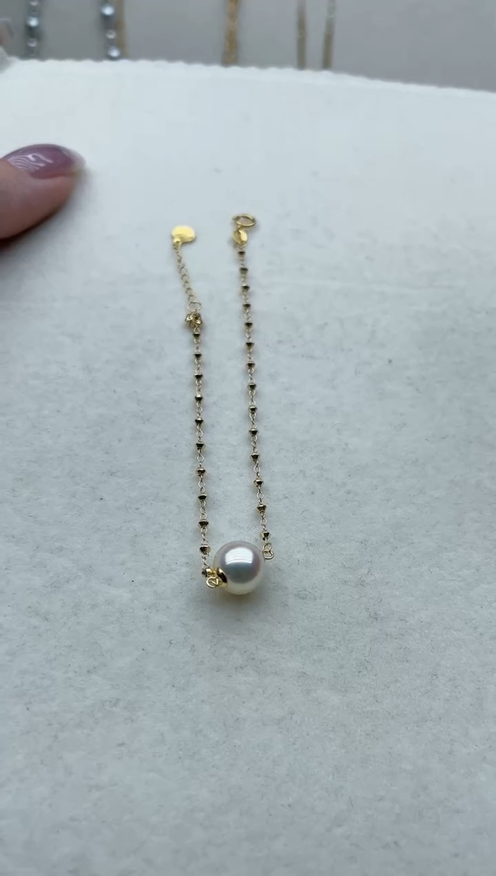 【闪购商品】海水珍珠手链18K金镶嵌Y80