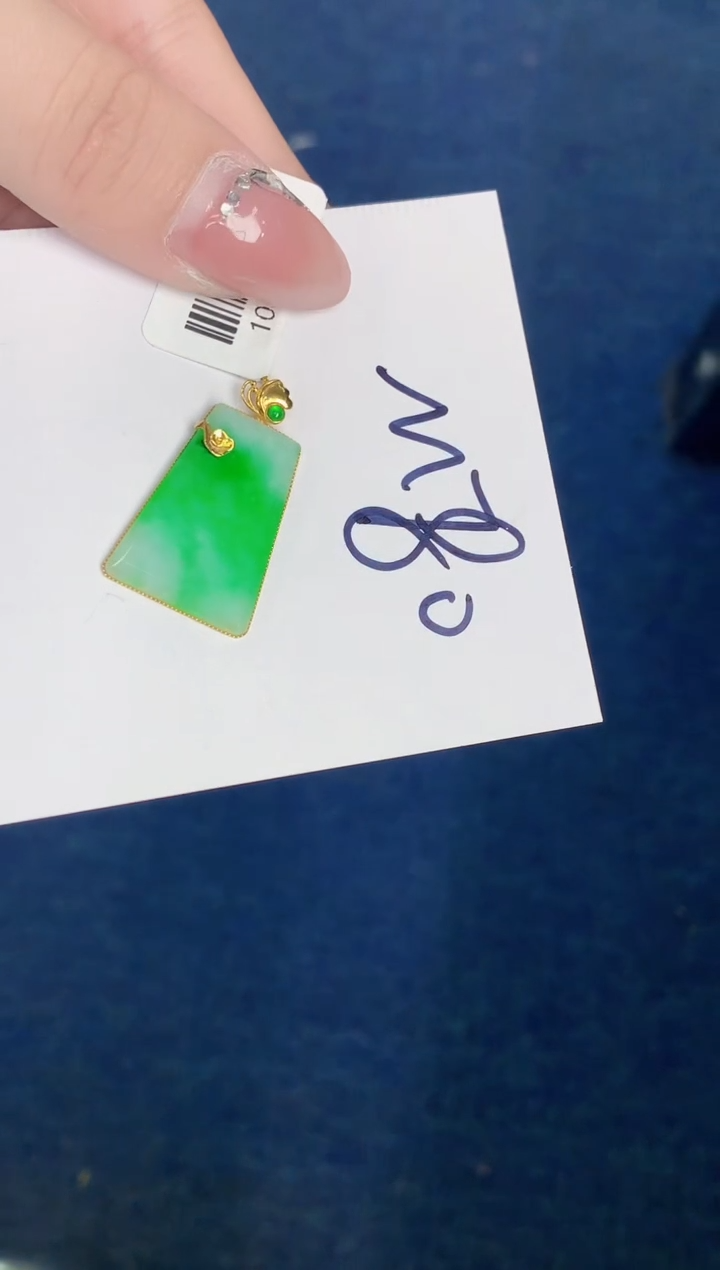 【闪购商品】翡翠颈饰18K金镶嵌000000000