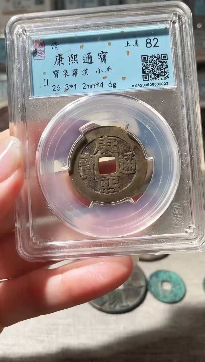 铜3康熙通宝罗汉