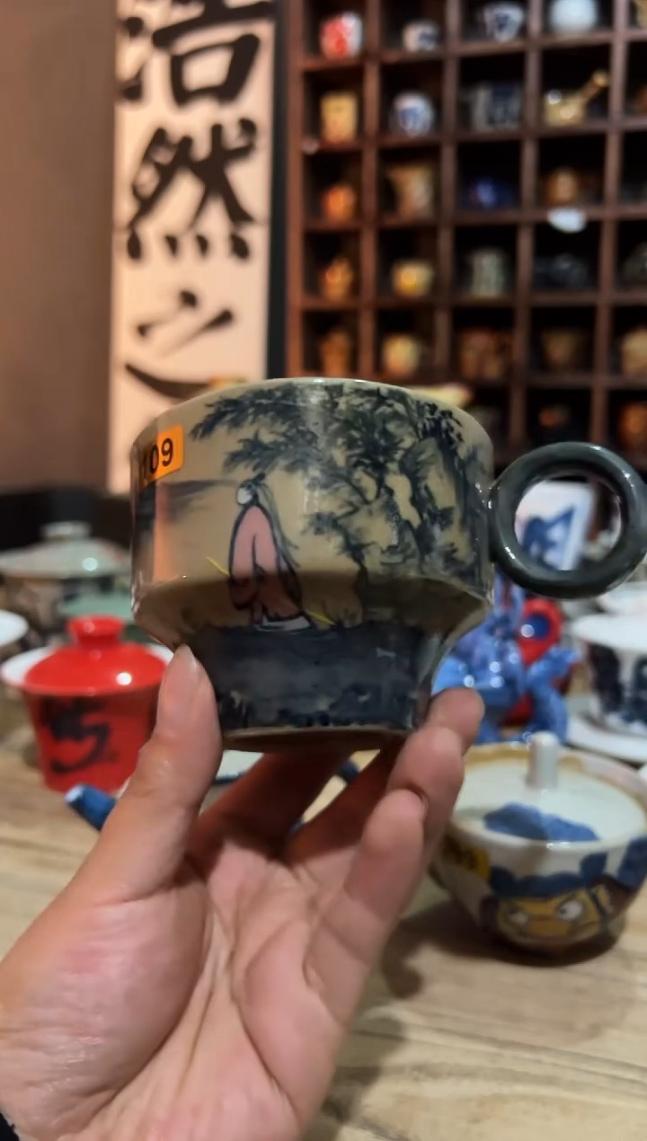 【闪购商品】观云听雨原创手绘茶具