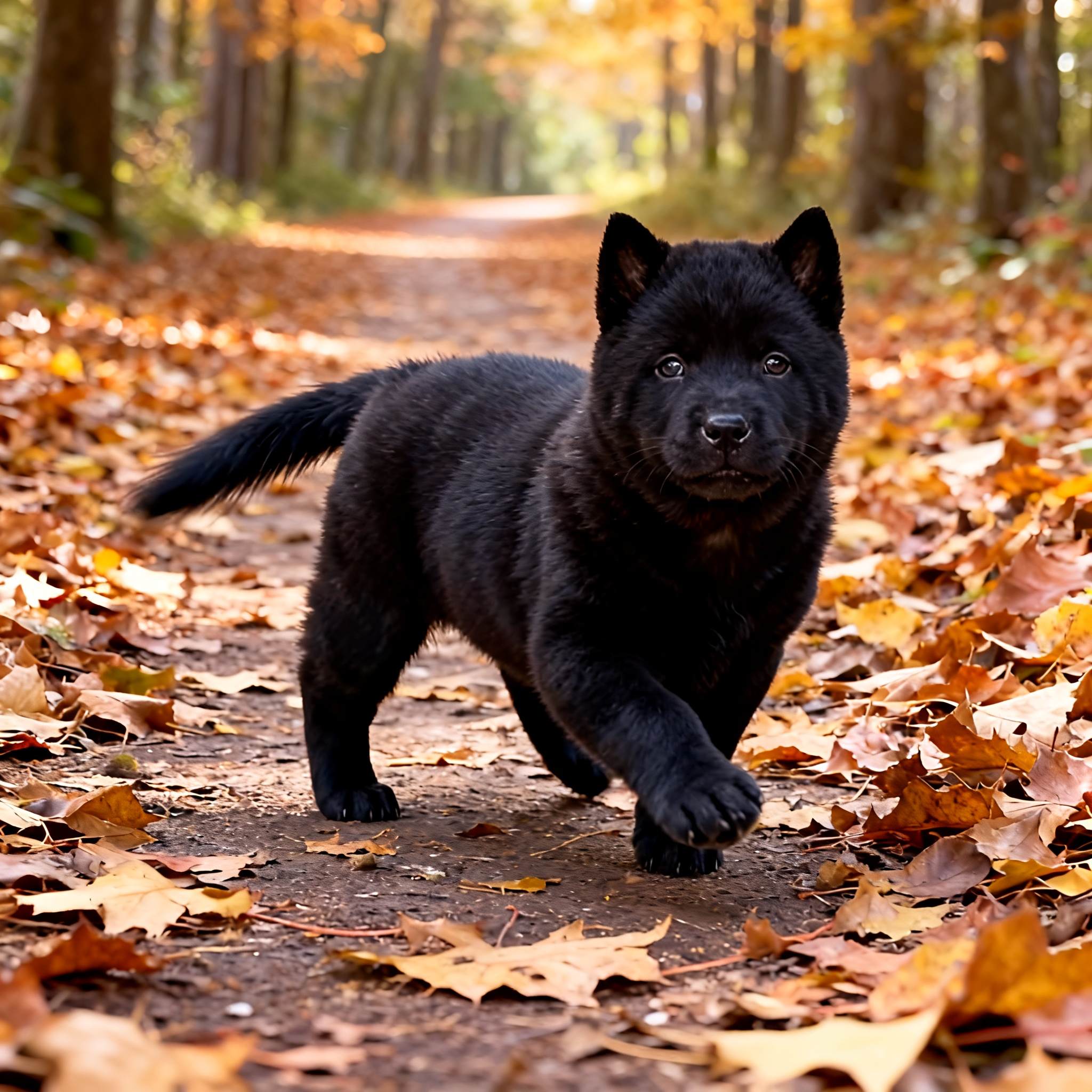 咦五黑犬幼犬大型犬虎头赶山犬纯黑便宜猫耳中华田园犬全黑唐狗土