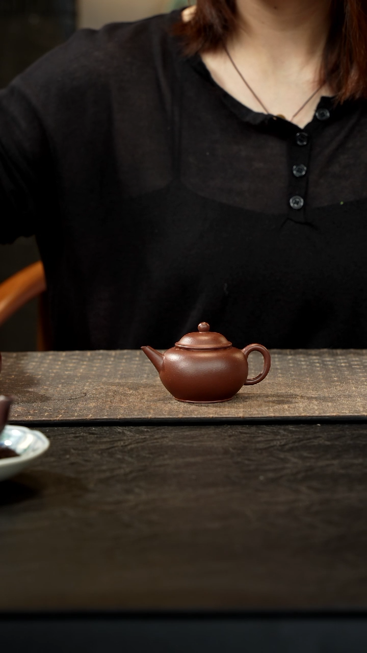 茶壶紫砂底槽青小水平60cc