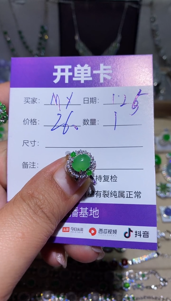 【闪购商品】翡翠耳饰银S925镶嵌 My song 9