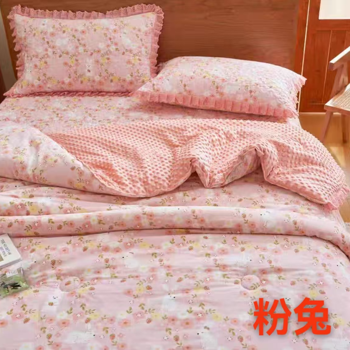 136清新双面豆豆被-11