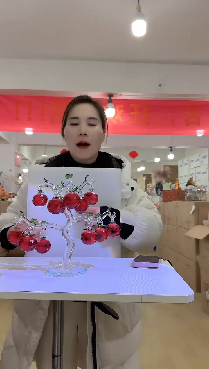 【闪购商品】无铅玻璃美全花器-h-早