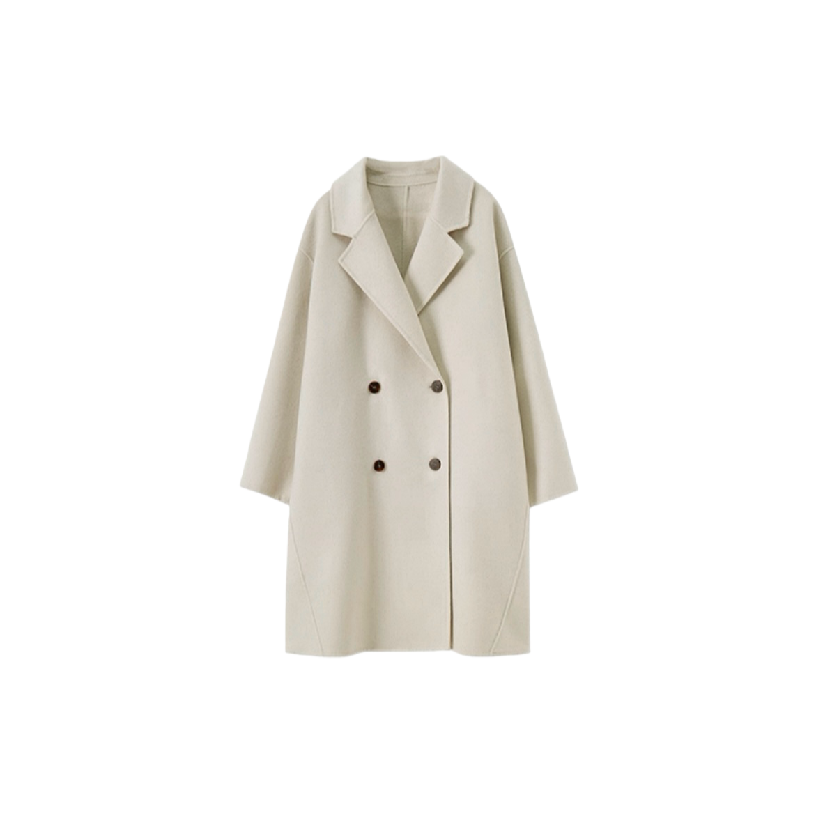 【星子专属】韩系双面经典四粒扣中长款大衣BQY025