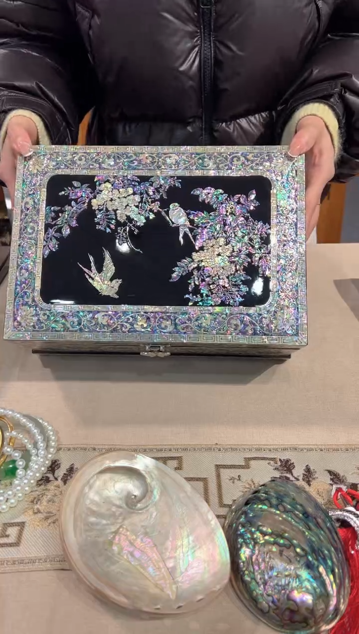 【闪购商品】按扣满贝底弘贝雅螺钿漆器文化馆