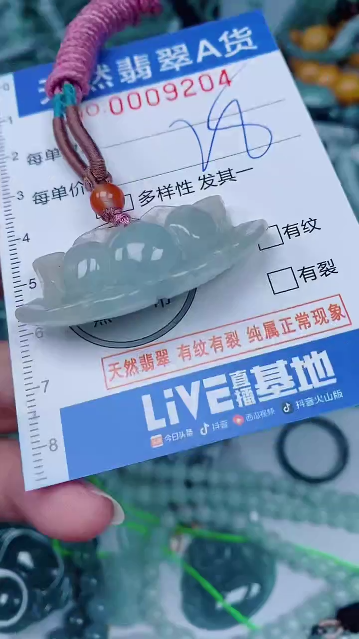 翡翠未镶嵌颈饰00009204