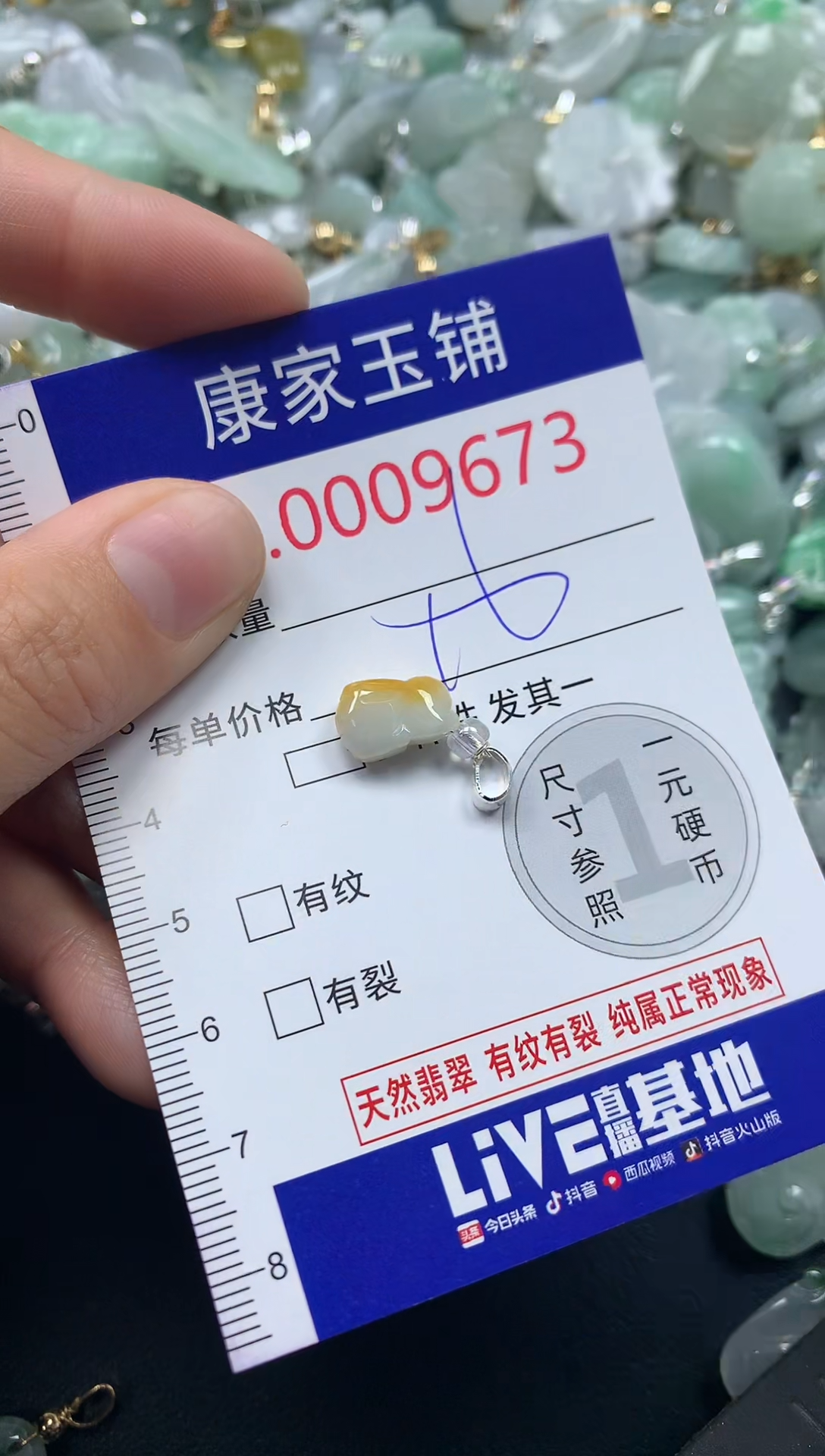 颈饰未镶嵌翡翠9673