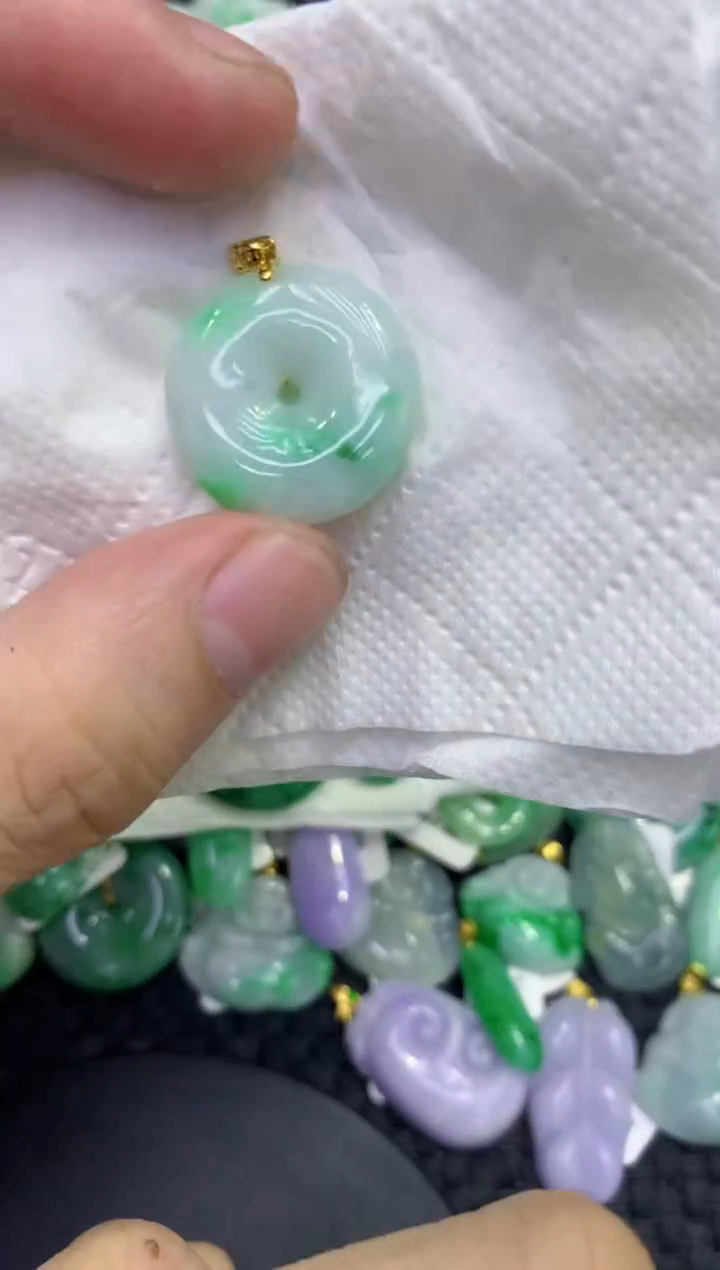 颈饰未镶嵌翡翠天然缅甸A货翡翠