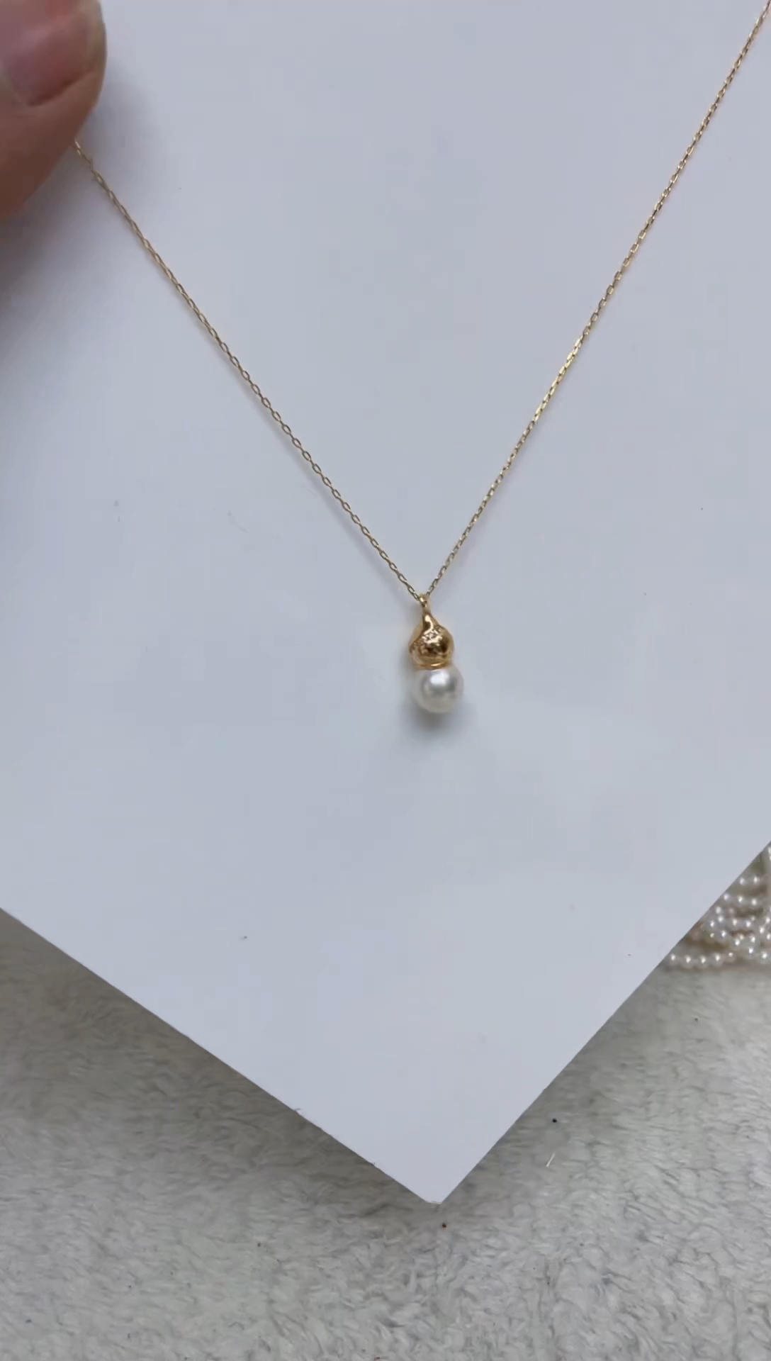 颈饰银S925镶嵌海水珍珠 