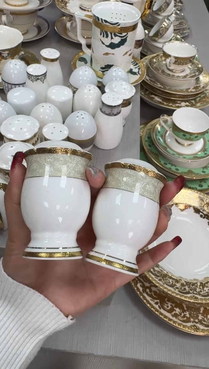 【闪购商品】瓷片盐壶一对  福利价