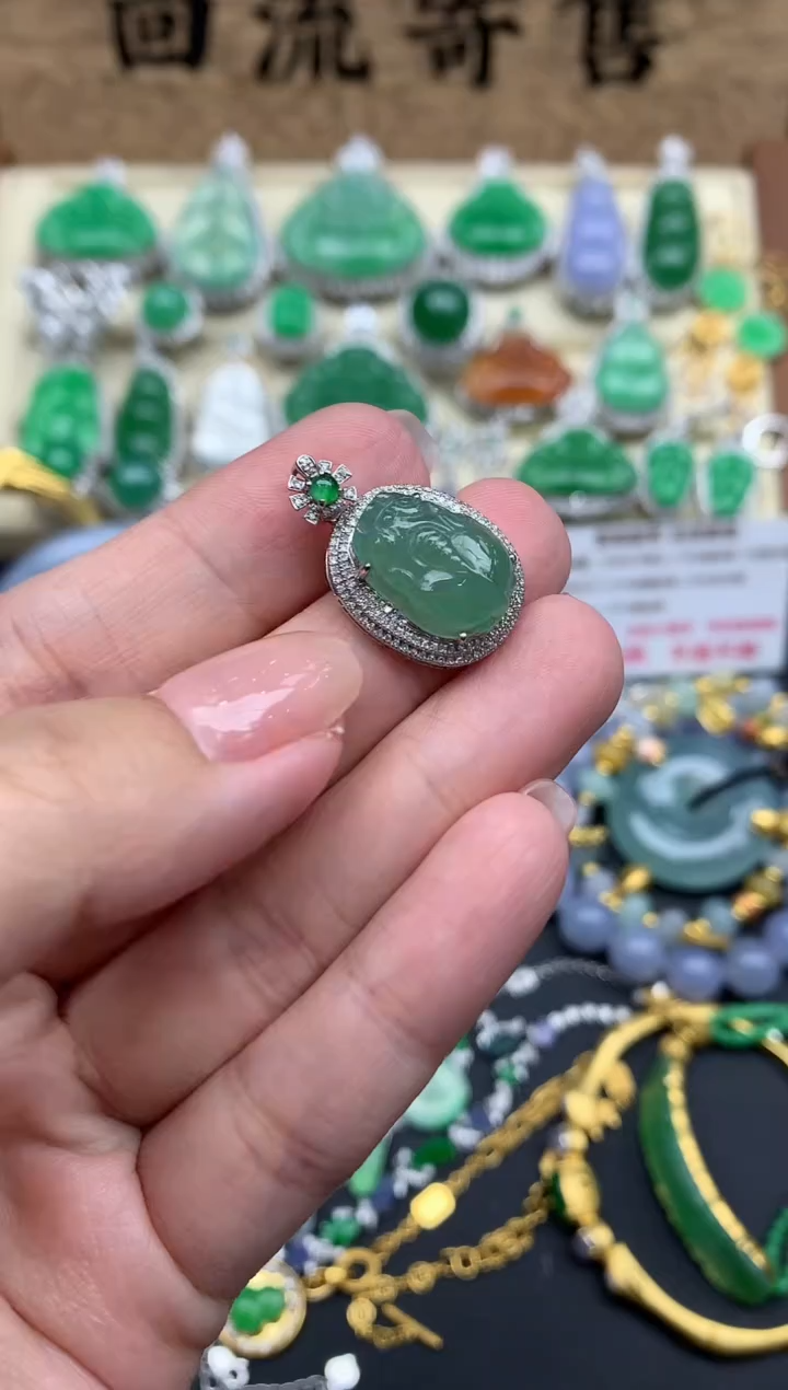 【闪购商品】翡翠颈饰18K金镶嵌399-中国好珍宝