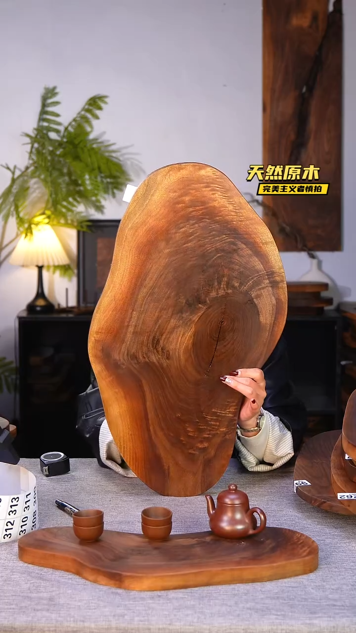 木北美黑胡桃原木.干裂疤结不属于商品质量问题完美主义者慎拍
