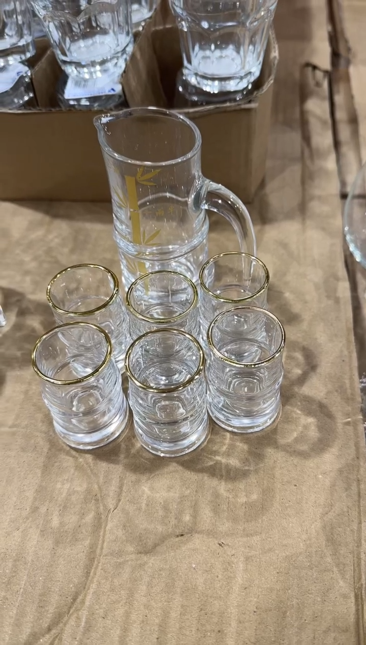 【闪购商品】玻璃无盖款青苹果直播价1壶+6杯