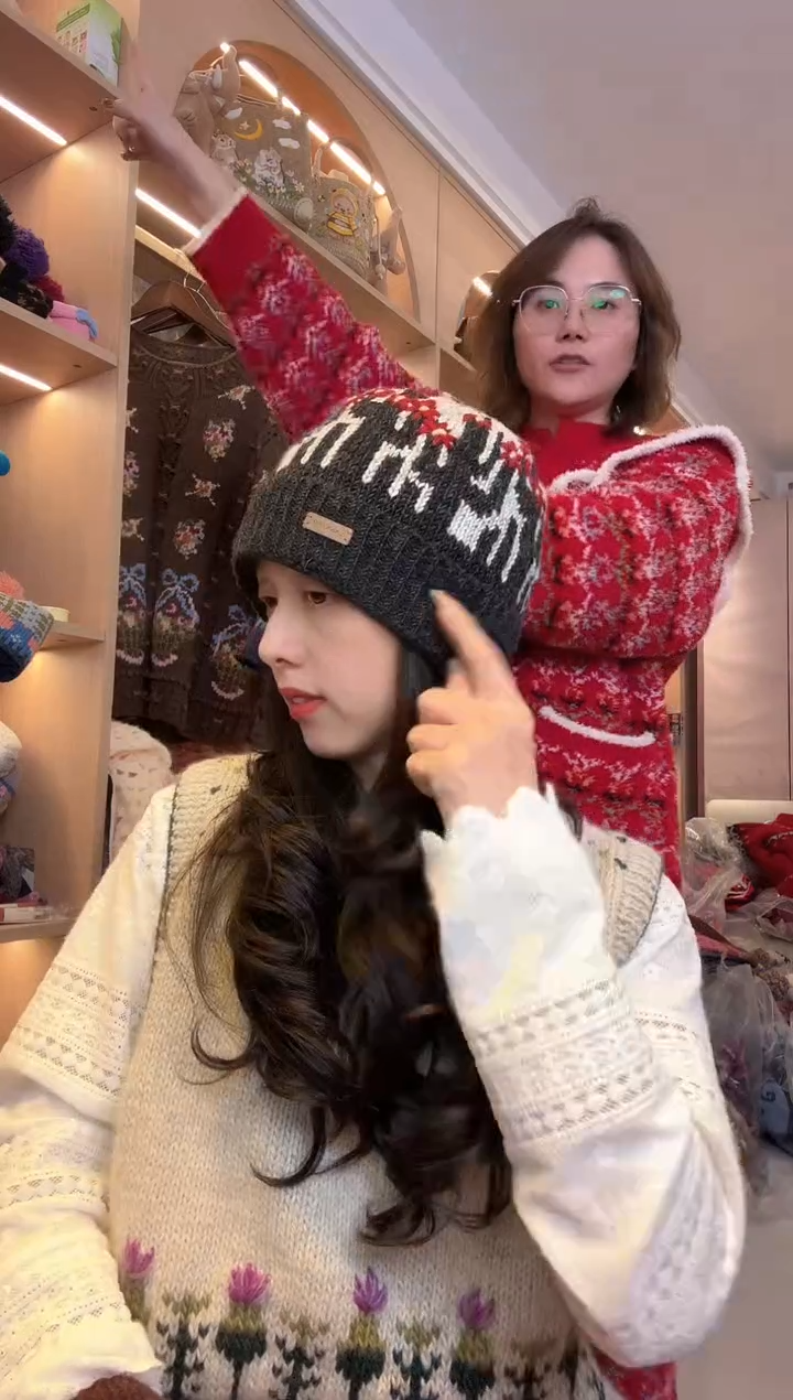 纯棉美利奴黑色仙人掌冷帽