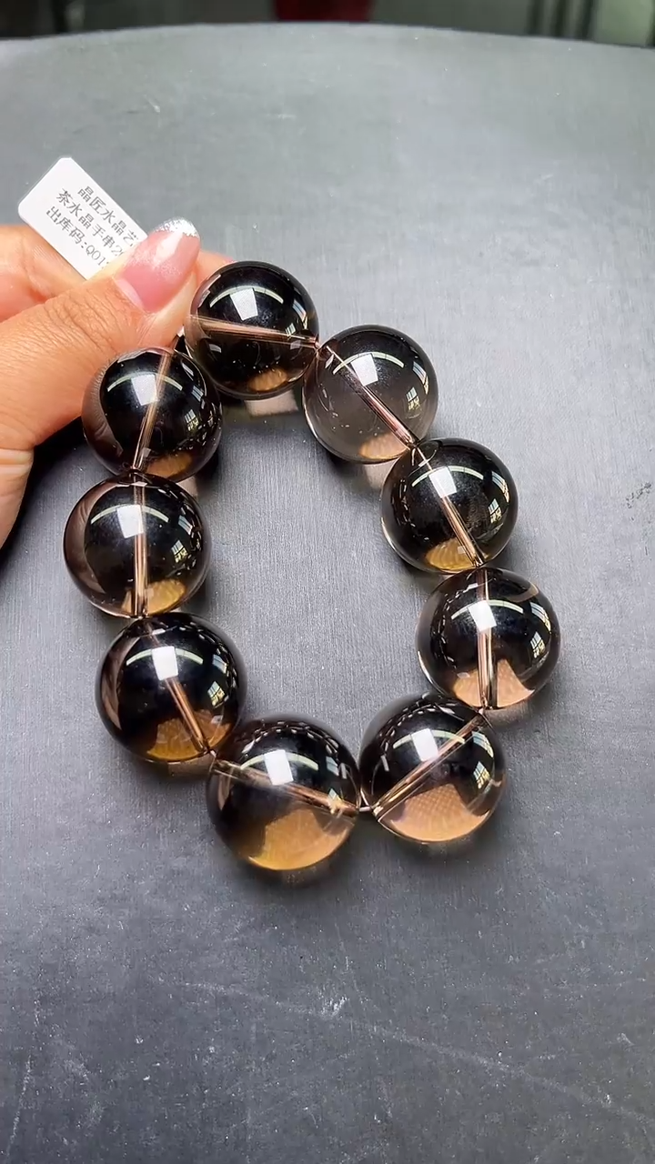 未镶嵌手串水晶茶水晶手串26mm+  JP57829