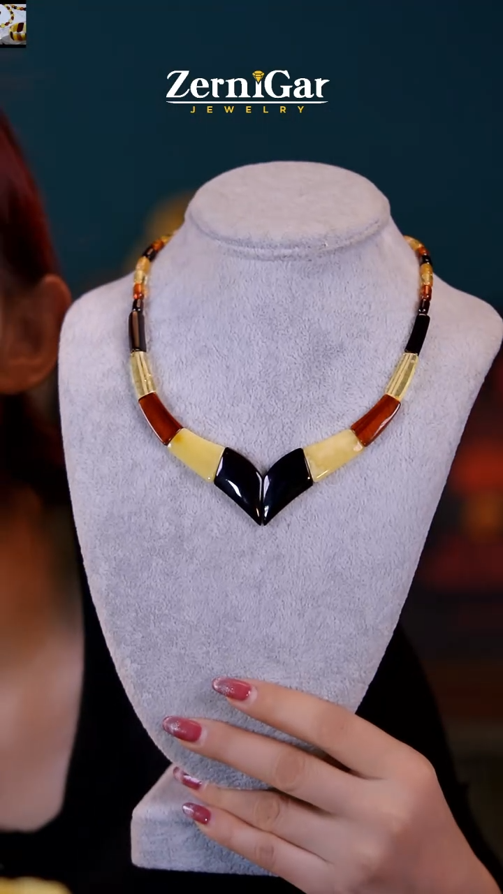 【闪购商品】琥珀颈饰未镶嵌天然琥珀项链