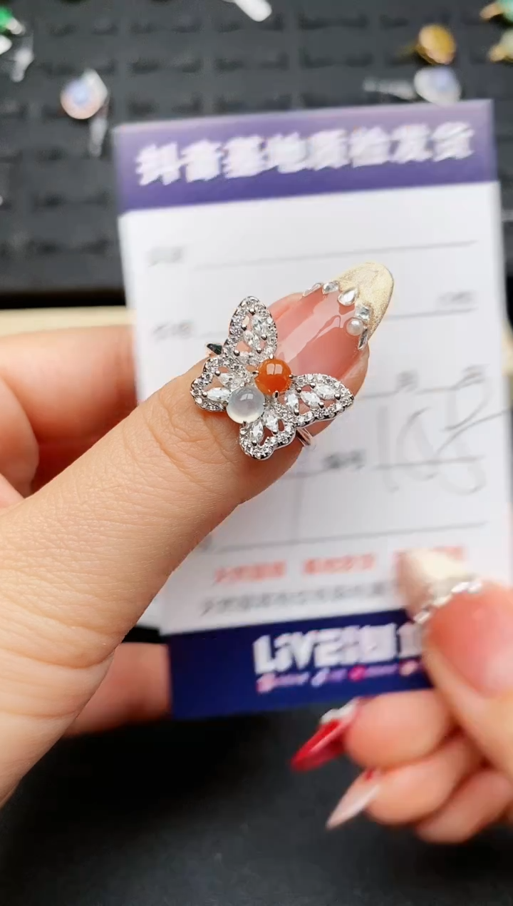 【闪购商品】翡翠戒指银S925镶嵌..........