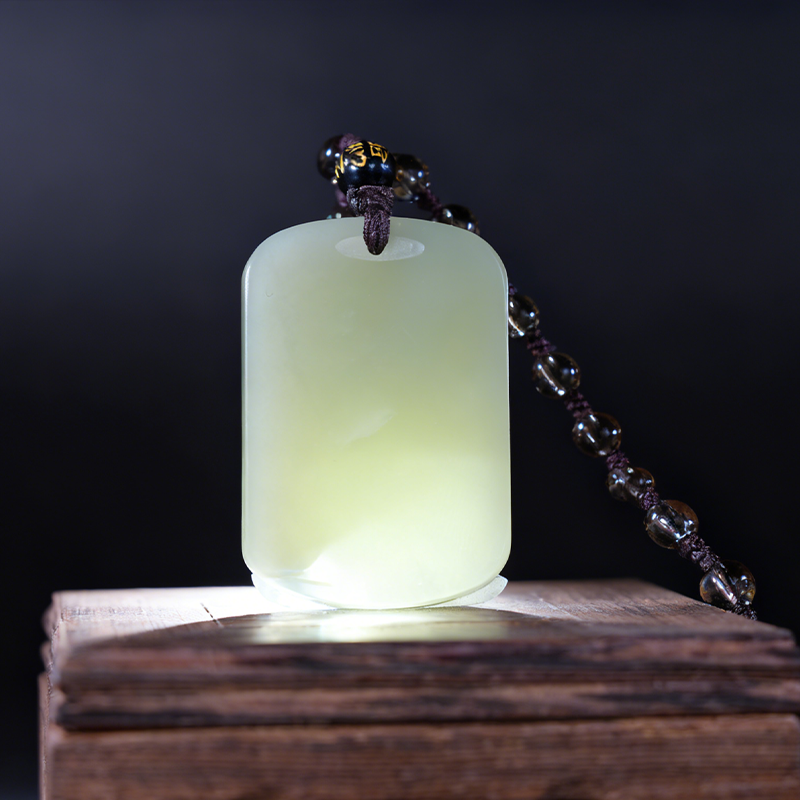 lot43 和田玉平安无事牌/DW51226-000271 保利山东