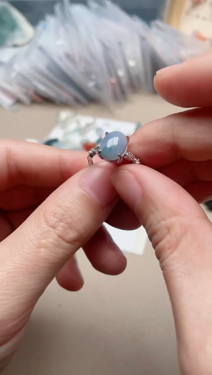 【闪购商品】翡翠戒指银S925镶嵌1000000022