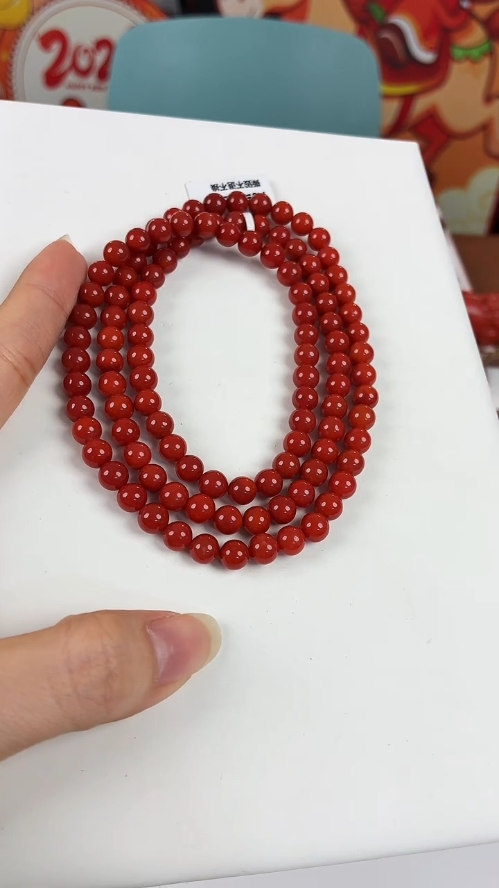 未镶嵌保山adzjh多圈6+南红玛瑙（多样式发其一）