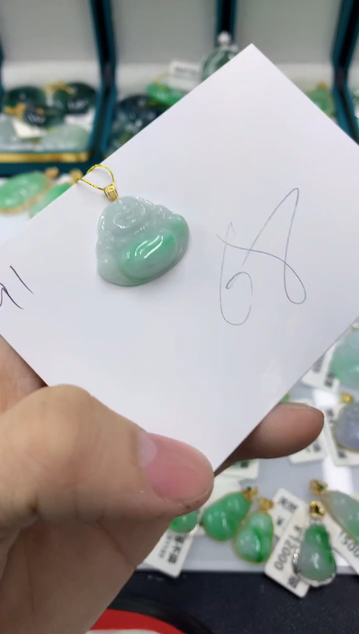 【闪购商品】翡翠颈饰18K金镶嵌11111111111