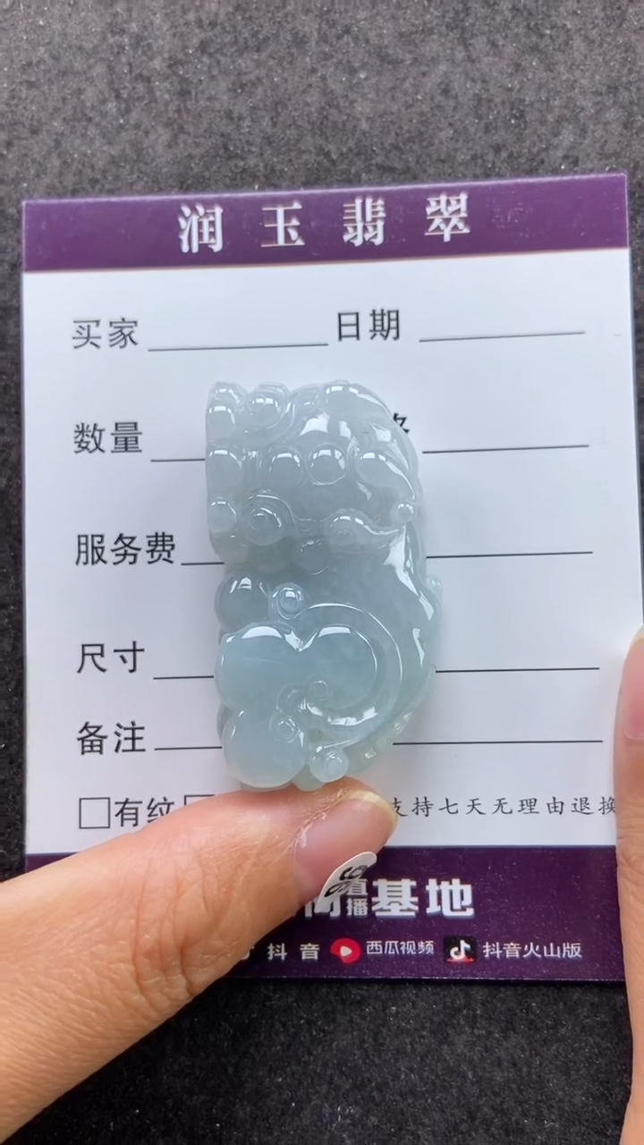 【闪购商品】翡翠颈饰未镶嵌晴儿貔貅