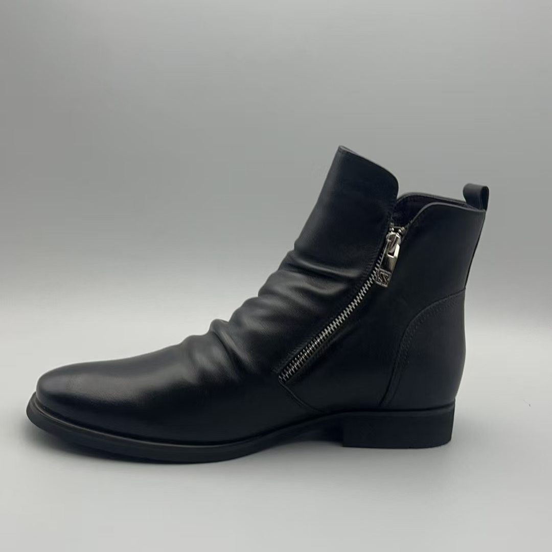 新款轻质厚底系带男士皮鞋休闲鞋C367