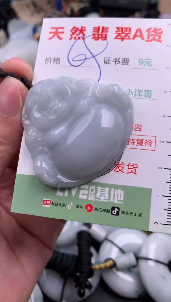 翡翠未镶嵌吊坠(不含链)1