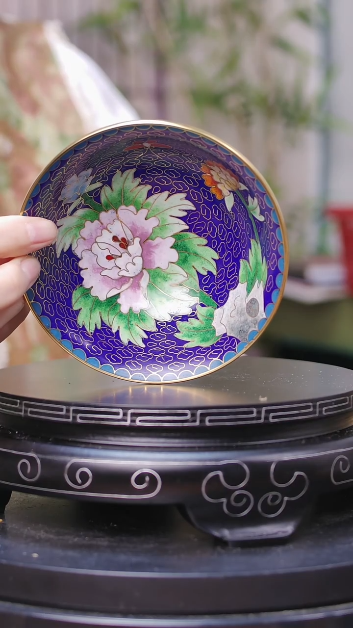 【闪购商品】非遗技艺 景泰蓝花卉碗宝蓝