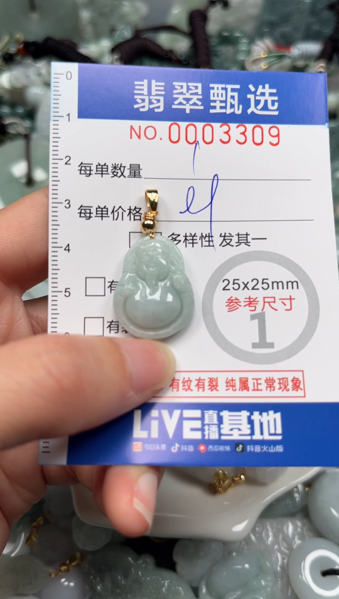 【闪购商品】翡翠颈饰未镶嵌00..3309