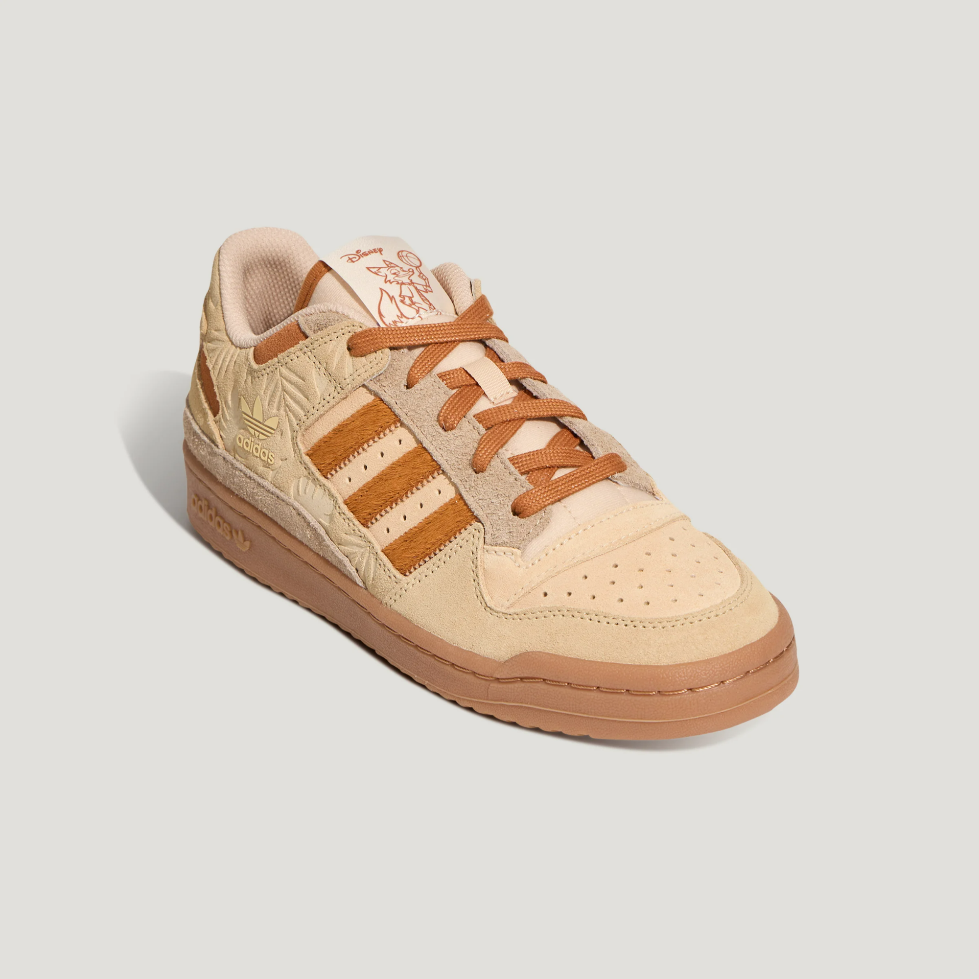 Adidas DISNEY疯狂动物城联名款黄橙色篮球风板鞋 HP3739燕麦格雷