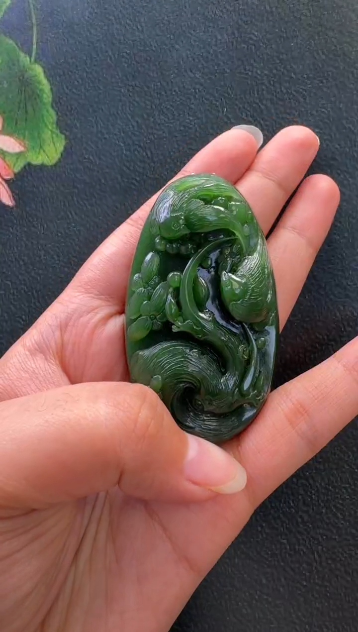 和田玉未镶嵌吊坠吊坠