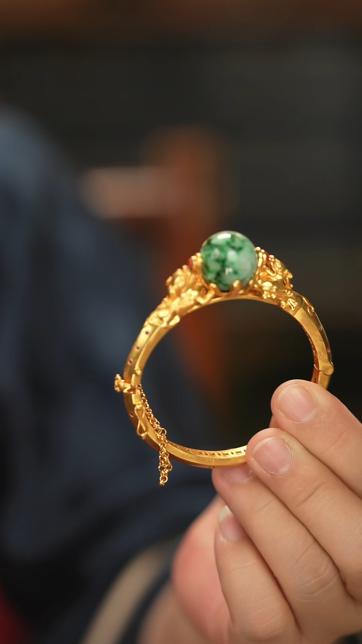 【闪购商品】翡翠手镯银S925镶嵌新款/