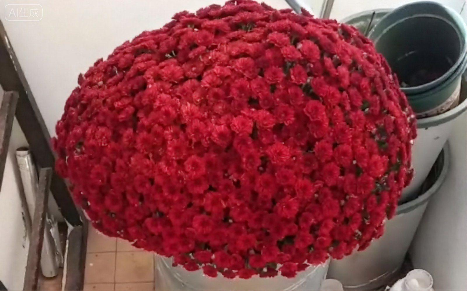 红色千头菊】球菊盆栽花量大易爆盆多年生花卉耐热耐寒好养护