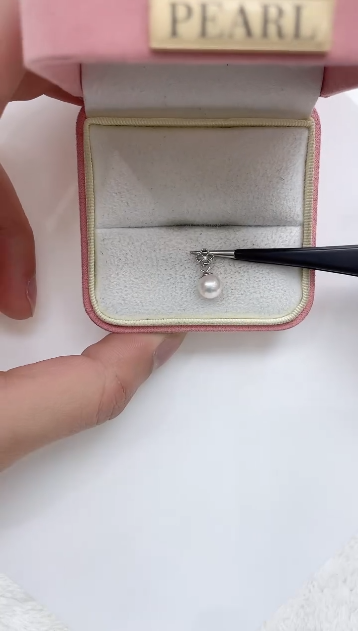 【闪购商品】海水珍珠吊坠(不含链)银S925镶嵌海水珍珠吊坠