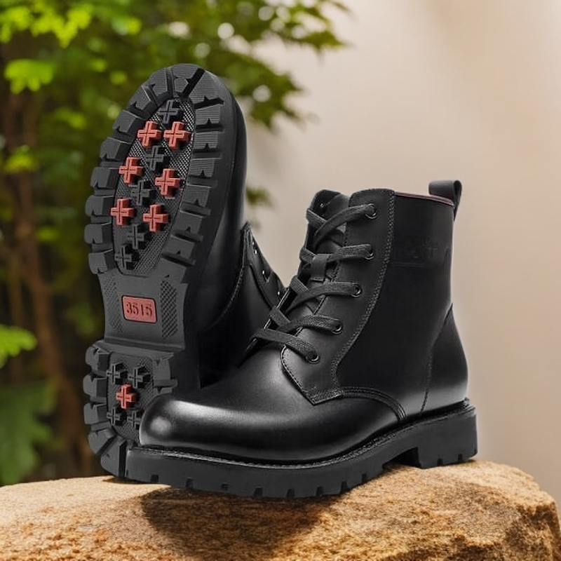 3515固特异冬季加毛加厚雪地靴防水防滑防寒男靴冬季加绒牛皮男鞋