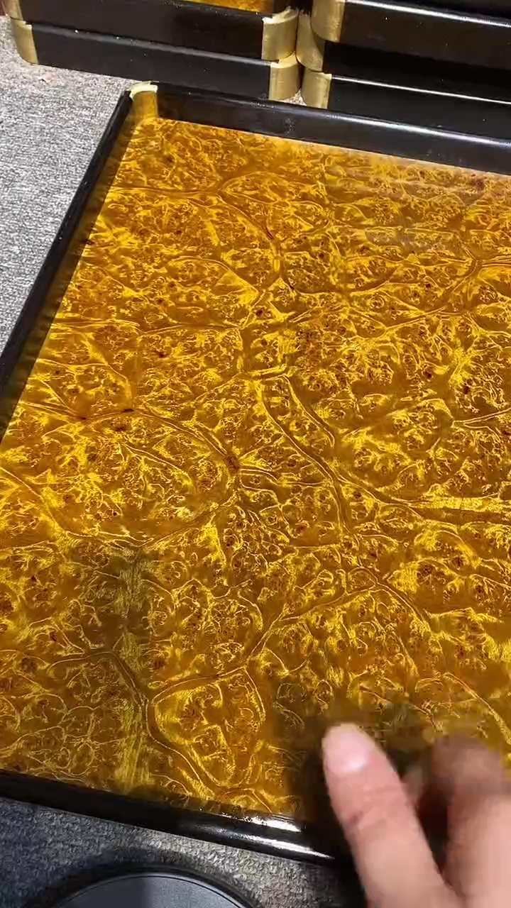 木木雕款牛****胎大茶盘一个