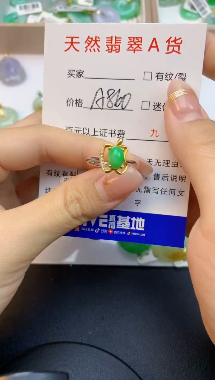 颈饰未镶嵌翡翠天然缅甸a货翡翠百元以上9元证书费自理