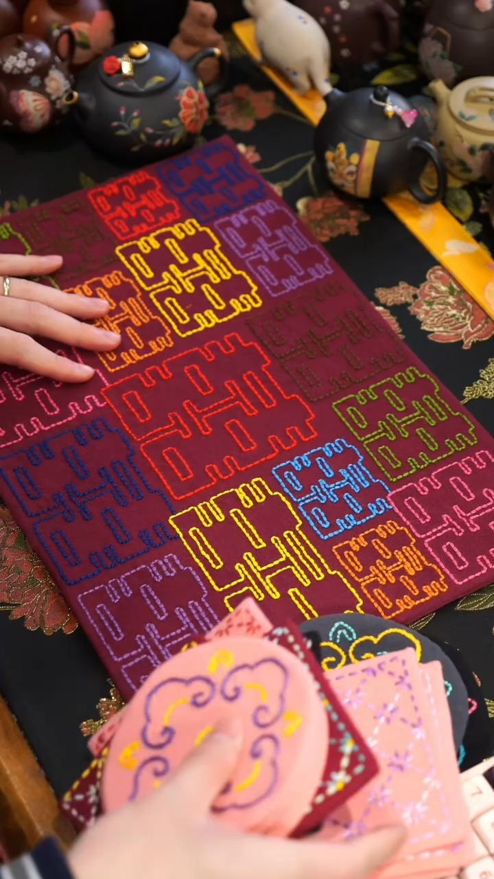 【闪购商品】瓷片刺子绣大碗茶的茶器