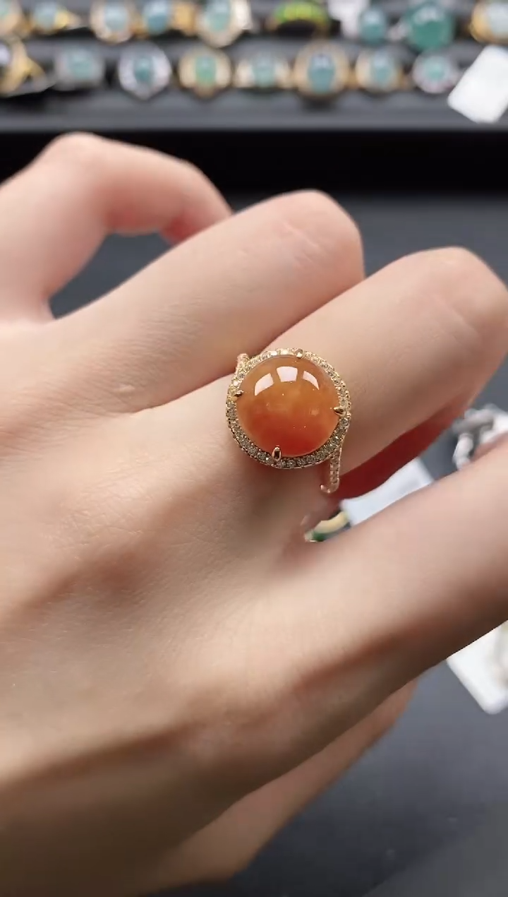 【闪购商品】翡翠戒指银S925镶嵌1111