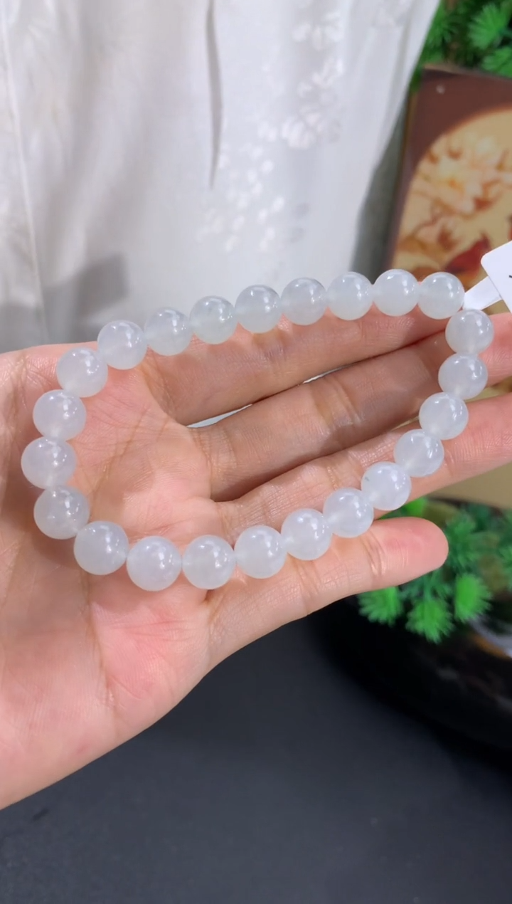 未镶嵌手串翡翠卡8mm