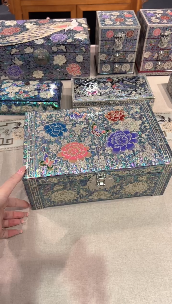 【闪购商品】紫底全满贝底·弘贝雅螺钿漆器文化馆