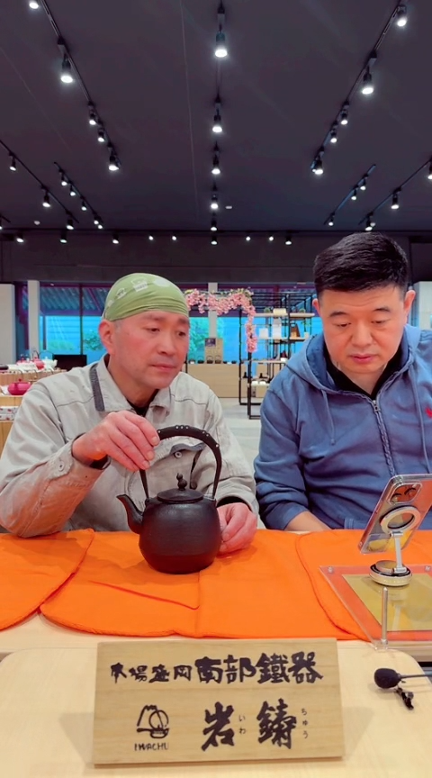 【闪购商品】11542日本岩铸葫芦摘纽铁壶