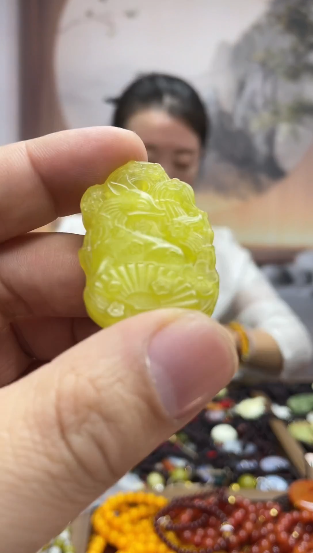 未镶嵌岫玉吊坠·
