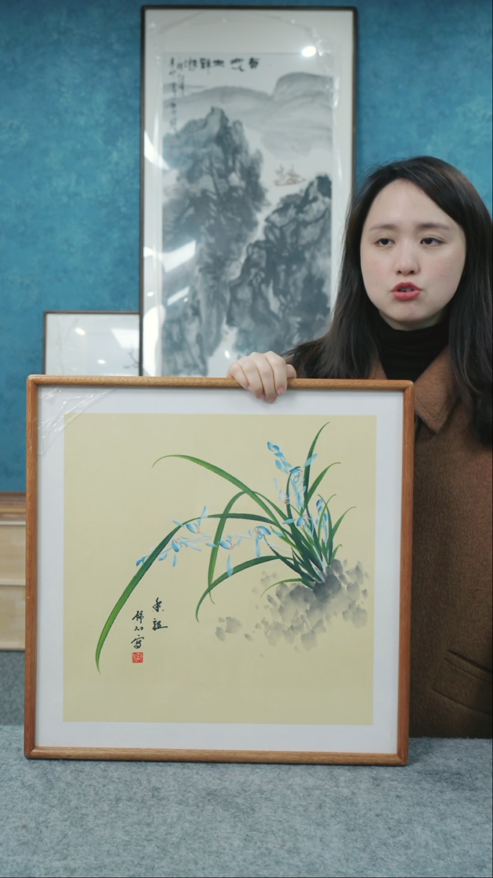 【闪购商品】国画50*50舒心老师花鸟