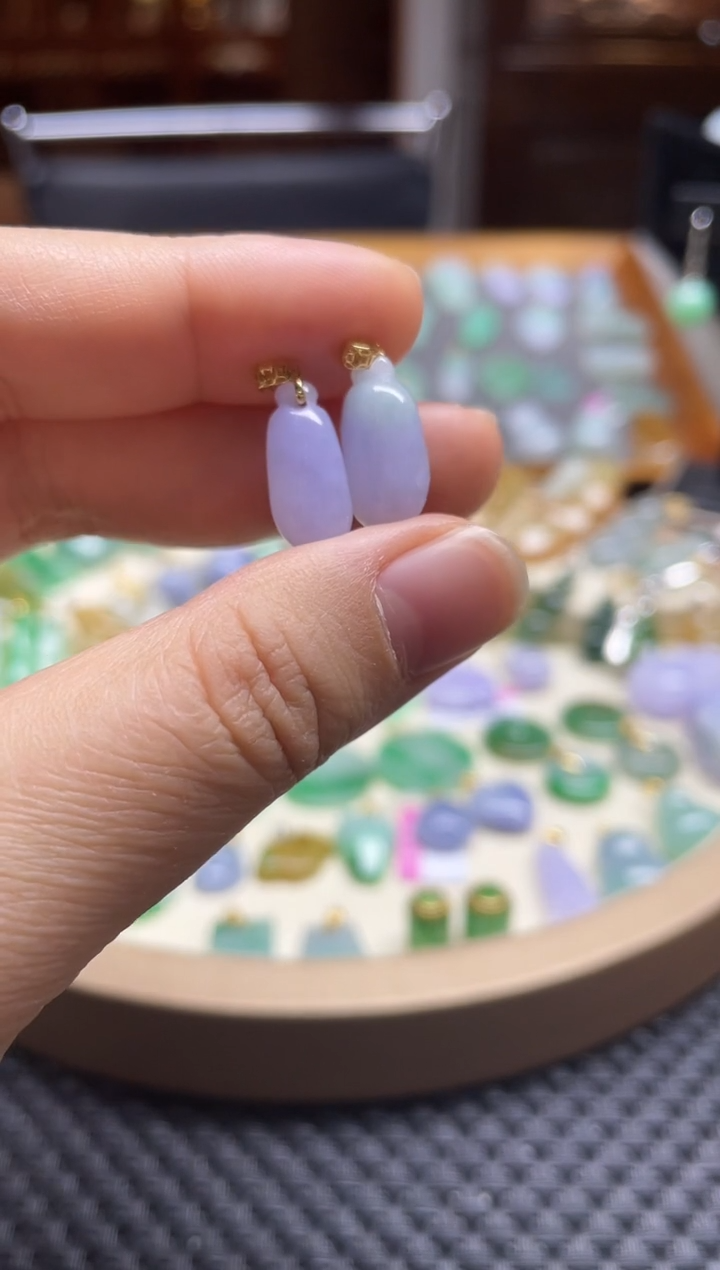 【闪购商品】翡翠颈饰18K金镶嵌福果（多样性，发其一）