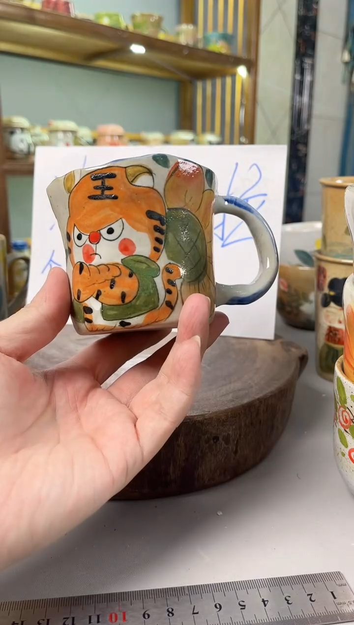 【闪购商品】瓷片手绘高温釉下彩陶瓷